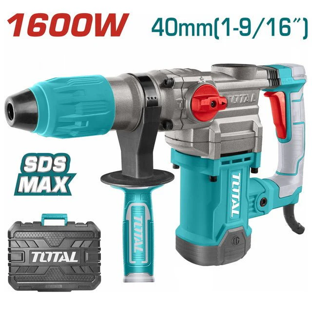Total Martello Tassellatore Rotativo SDS Max 1600W 10J Percu