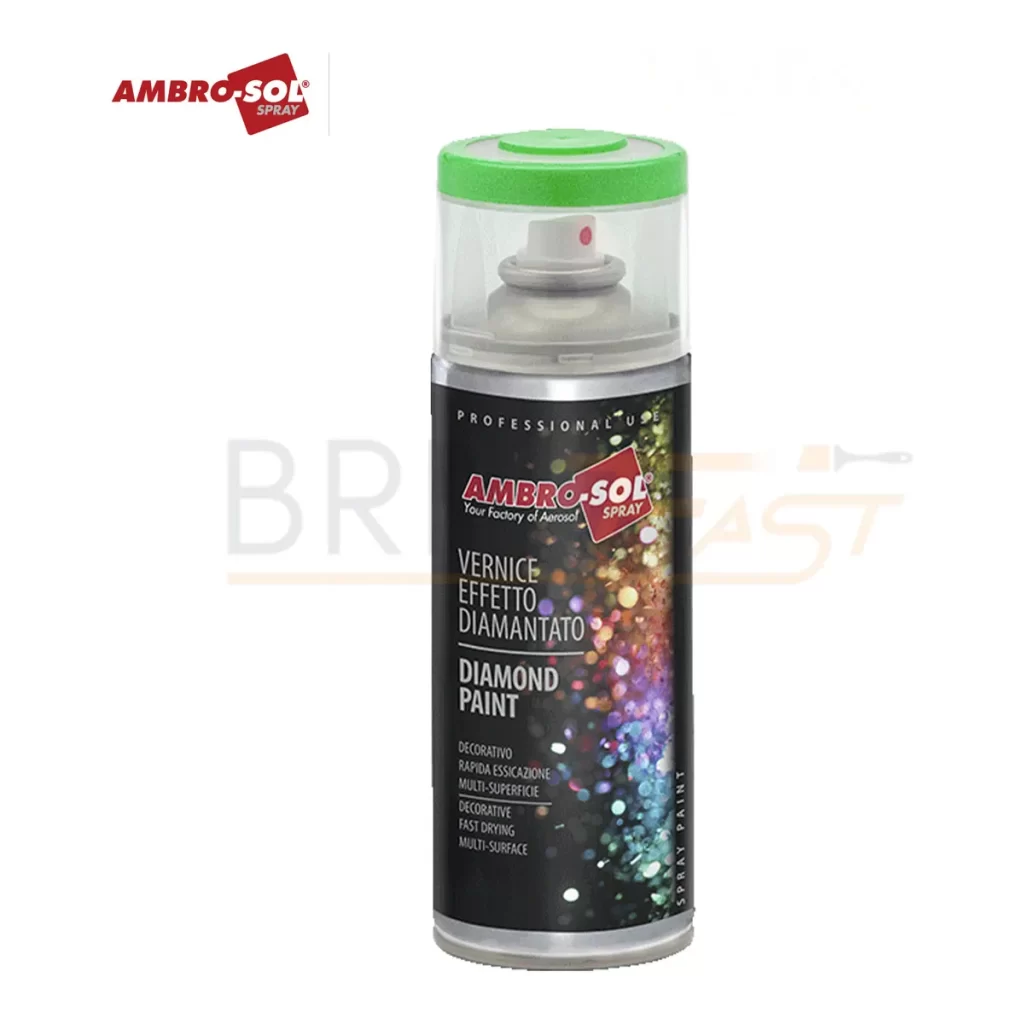 Ambro-Sol Spray Metallizzato Diamantato 400ml Smalto Glitter