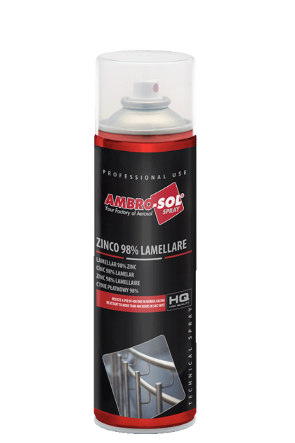 Ambro-Sol Zincante Spray 98% Zinco 500ml Anticorrosivo a Fre