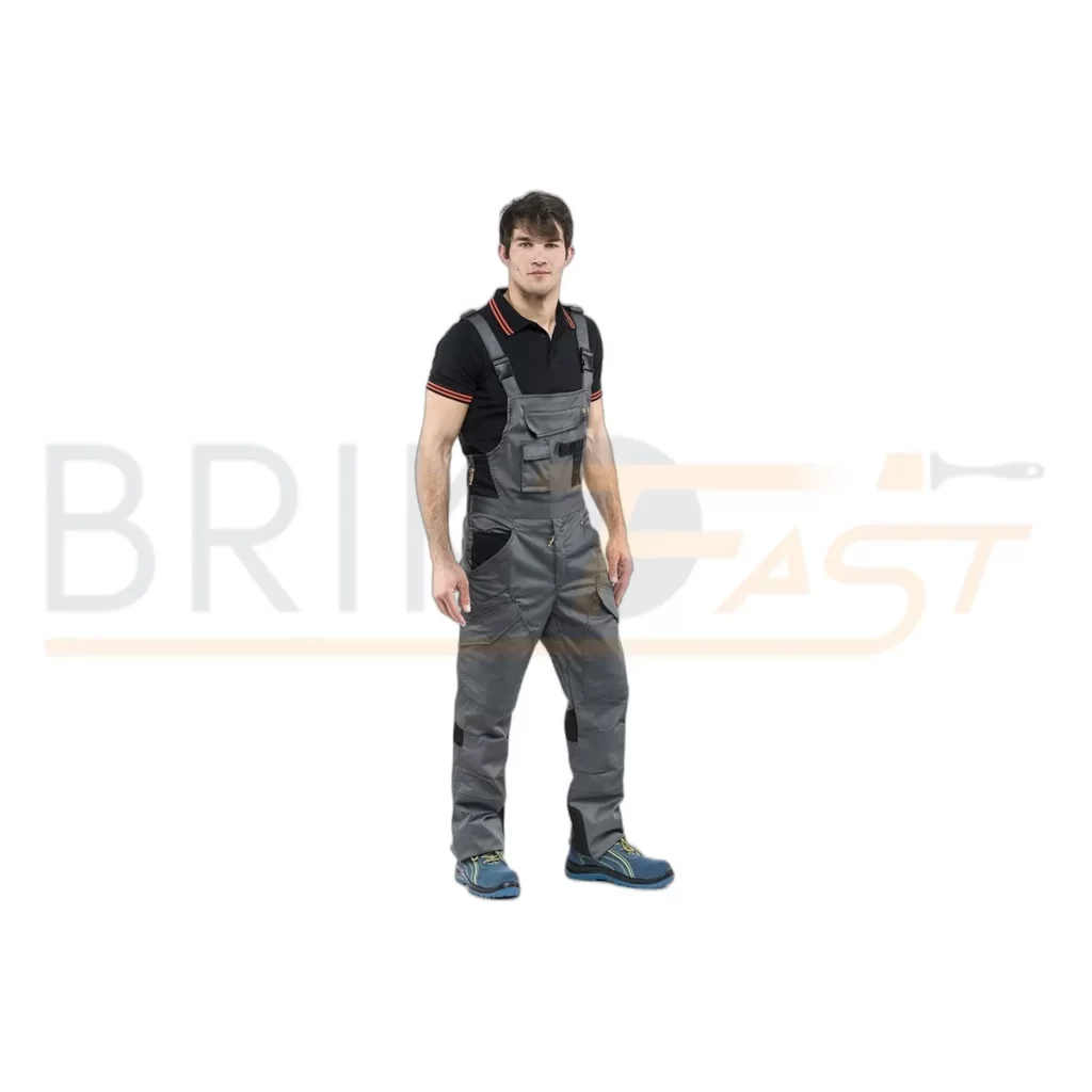 jobtech sottozero Pettorina Salopette Lavoro Stretch Smoke