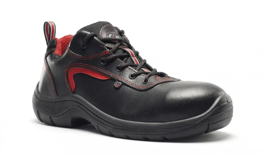 Scarpa antinfortunistica bassa Garsport Giove Low S3 nera con inserti rossi