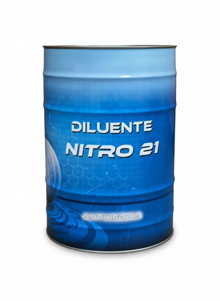 Fusto da 20 litri di Diluente Nitro 21 Antinebbia OV, fusto in metallo blu